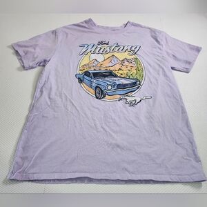 Ford Mustang graphic t-shirt lavender-colored Size Medium Regular Fit